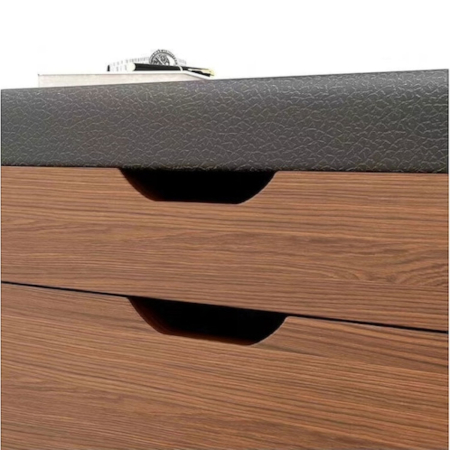 Dulap pentru pantofi tip bancheta, 6 rafturi, 100x34x50 cm, PAL melaminat, Maro [7]