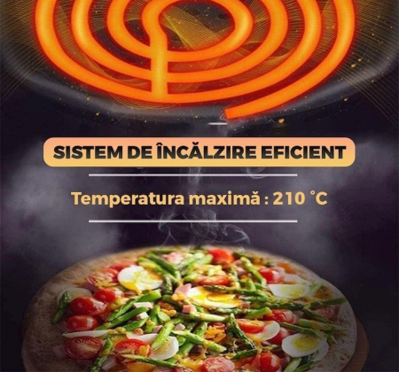 Friteuza cu aer cald fara ulei Air Fryer 7STAR ® , 100 hartii de copt cadou, tehnologie smart sensing, programe smart chef automate, afisaj digital, capacitate 6 L, tehnologie de eliminare a grasimii, [6]