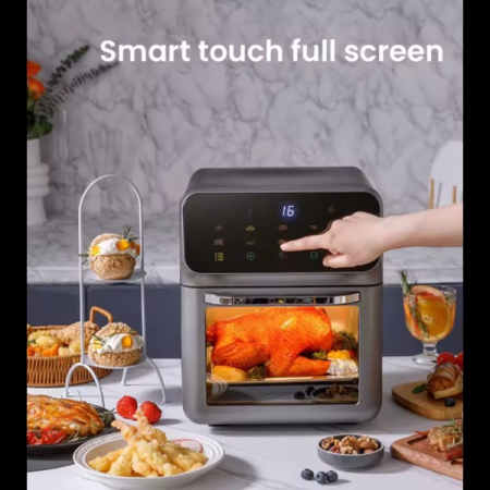Friteuza fara ulei Air Fryer 7STAR ®, capacitate 12L, design premium cu geam transparent, 2400W, oprire automata, temperatura reglabiba, control digital [3]