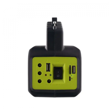 Kit Solar Portabil GDLite GD-2000A, Panou solar, USB, Bluetooth, Radio FM, MP3, Lanterna LED, 3 Becuri Incluse, Incarcare telefonica, Alimentare 220V [4]