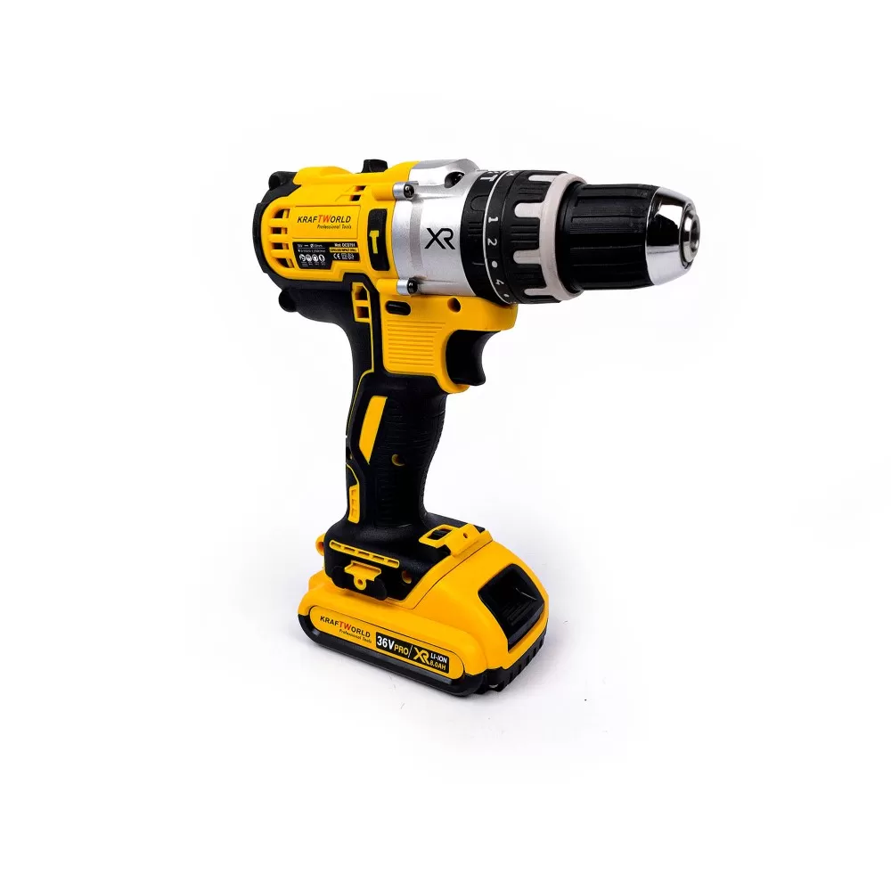 Masina de gaurit si insurubat 7STAR, bormasina cu percutie, mandrina rapida 13mm, 1500 RPM, cu 2 acumulatori 36V si incarcator, valiza inclusa, extra accesorii 119 piese [2]