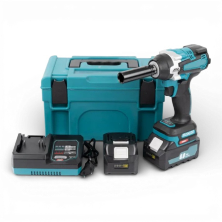 Masina de impact si insurubat 7STAR, cu 2 acumulatori, 48V, 8Ah, patrat si bit, BRUSHLESS, Albastru [0]