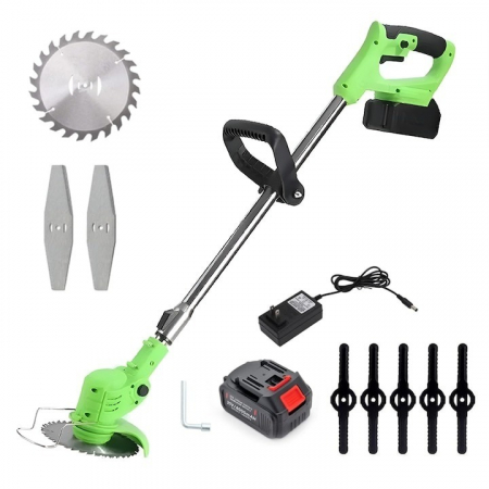 Gradinarit - Motocoasa electrica 7STAR ® pentru Gradinarit, 750W, 2 acumulatori 48V, 1 statie incarcare, baterie 5000mAh, 18.000 RPM, 3 moduri de taiere, brat ajustabil, accesorii incluse, autonomie mare