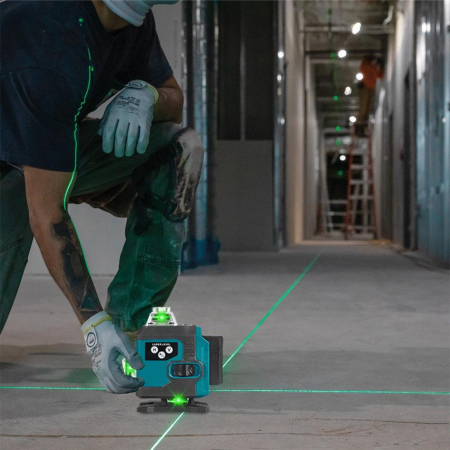 Nivela laser 4D 7STAR ®, 16 linii, auto-nivelare, alimentare USB, 2 baterii, inaltime ajustabila 1.2M [9]