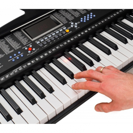 Orga electronica 61 clape, 255 ritmuri, 255 timbre, 50 melodii demonstrative, 5 octave, clape luminate led, functii invatare 3 lectii, functii inregistrare si redare, usb, mp3, afisaj lcd, suport part [9]
