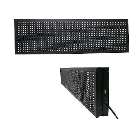Panou luminos tip reclama de exterior/interior, 167 x 40 cm, display LED, text personalizat, conex. Wi-Fi, Rosu [2]