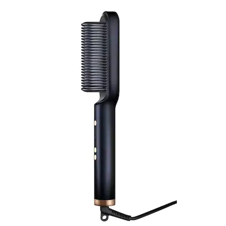 Perie electrica profesionala din ceramica pentru indreptat parul, pieptene pentru indreptat barba, coafat, 45W, temperatura reglabila/5 trepte, max. 190° C, fara efect de electrizare [2]