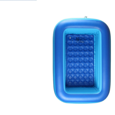Piscina gonflabila pentru copii din PVC rezistent, 115x82x33 cm, 3 inele, design tropical, pentru terasa si curte [3]