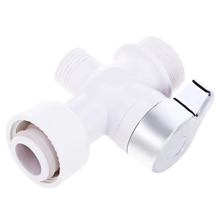 Robinet electric cu Dus/Furtun + Para, incalzire instantanee a apei, afisaj LCD al temperaturii, putere 3KW, debit 1.5L/min prindere pe cada sau chiuveta, Alb [3]