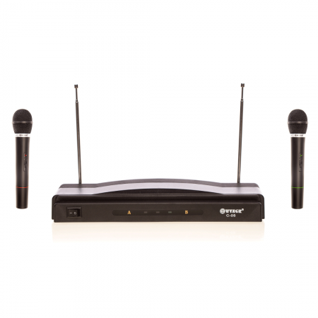 Instrumente Muzicale - Set 2 Microfoane Wireless Cu Receiver C-05