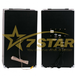 Set Boxe Active 7S-284sm 550W, 20 INCH, 2 Difuzoare 25CM, Bass Foarte Puternic, Karaoke, Joc Lumini, Conexiune Bluetooth, USB, RadioFM, CADOU Microfon Wireless si Telecomanda [1]