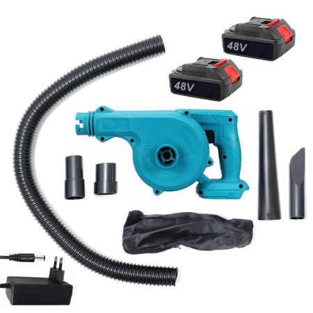 Suflanta frunze profesionala 7STAR ® 880W, 18000RPM, 2 acumulatori 48V, autonomie 4 ore, 2 in 1, pentru praf, masina, fara fir [1]