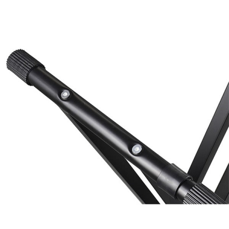 Suport Orga Dublu X Reglabil, 5 Trepte, 65–100cm, Antialunecare, Negru, Sarcina Maxima 60kg [2]