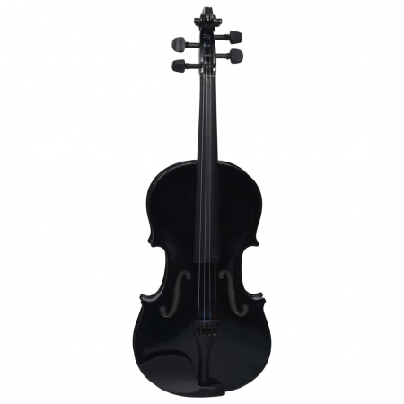 Vioara Clasica 4/4 Negru Perlat Pentru Incepatori si Adulti, Arcus, Sacaz, Contrabarbie, Geanta Transport [2]