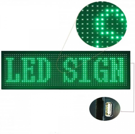 Reclame Luminoase LED - RECLAMA LED 100 CM / 20 CM VERDE
