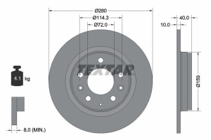 DISC FRANA SPATE TEXTAR 92125603 [1]