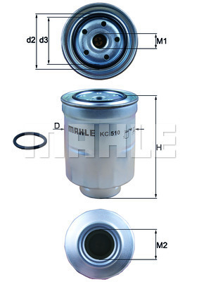 FILTRU COMBUSTIBIL MAHLE KC510D [1]
