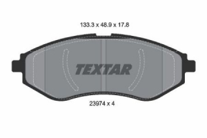 Piese auto aftermarket - PLACUTE FRANA FATA TEXTAR T2397401