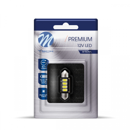 Piese auto aftermarket - BEC C5W 12V LED CAN-BUS M-TECH