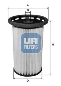 Filtre - Filtru combustibil UFI 26.038.00