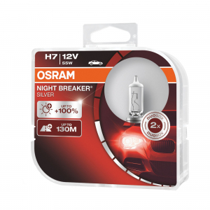 Piese auto aftermarket - BEC H7 OSRAM NIGHT BREAKER SILVER 12V 55W +100% LIGHT - SET