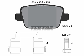 Piese auto aftermarket - SET PLACUTE FRANA SPATE TEXTAR T2453702