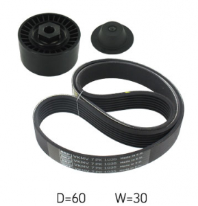 Piese auto aftermarket - KIT CUREA MULTICANELARA SKF VKMA36057