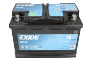 Piese auto aftermarket - ACUMULATOR EXIDE 12V 70Ah/760A START-STOP AGM EK700