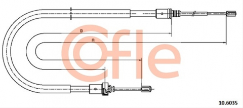 Piese auto aftermarket - CABLU FRANA MANA COFLE 10.6035
