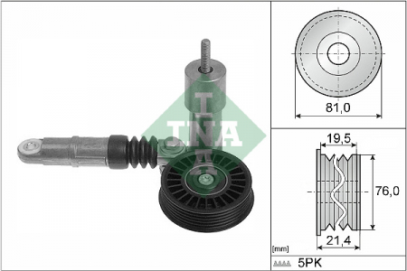 Piese auto aftermarket - INTINZATOR CUREA MULTICANELARA INA 534001410