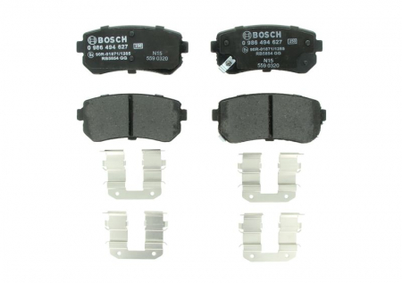 Piese auto aftermarket - SET PLACUTE FRANA SPATE BOSCH 0986494627