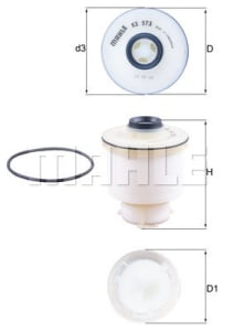 Filtre - FILTRU COMBUSTIBIL MAHLE KX573D