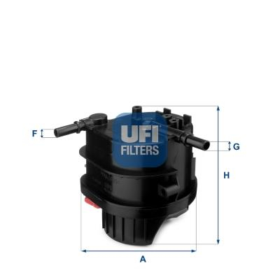 Filtre - FILTRU COMBUSTIBIL UFI 24.015.00