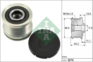 Piese auto aftermarket - FULIE ALTERNATOR INA 535012410