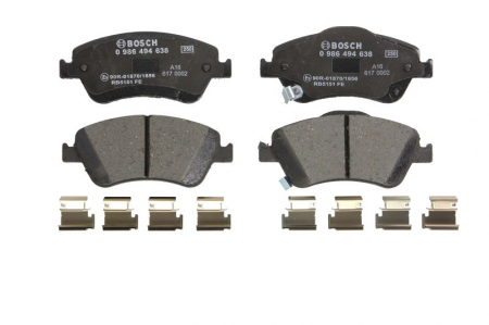 Piese auto aftermarket - SET PLACUTE FRANA FATA BOSCH 0986494638