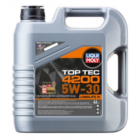 5W30 - LIQUI MOLY 5W30 TOPTEC 4200 - 4L - 3715