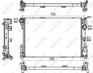 Piese auto aftermarket - RADIATOR RACIRE NRF NRF53113