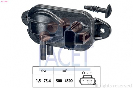 Piese auto aftermarket - SENZOR PRESIUNE GAZE EVACUARE FACET 10.3268