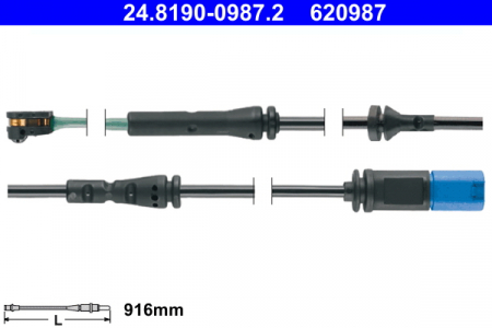 Piese auto aftermarket - SENZOR UZURA PLACUTE FRANA FATA ATE 24.8190-0987.2