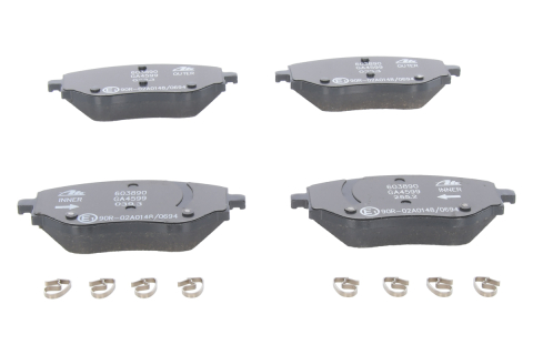 Piese auto aftermarket - SET PLACUTE FRANA FATA ATE 13.0460-3890.2