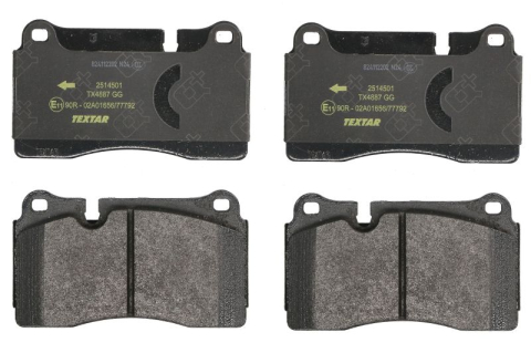 Piese auto aftermarket - SET PLACUTE FRANA FATA TEXTAR 2514501