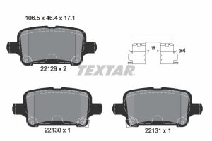 Piese auto aftermarket - SET PLACUTE FRANA SPATE TEXTAR 2212901