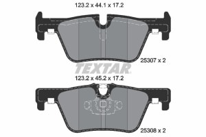 Piese auto aftermarket - SET PLACUTE FRANA SPATE TEXTAR 2530701
