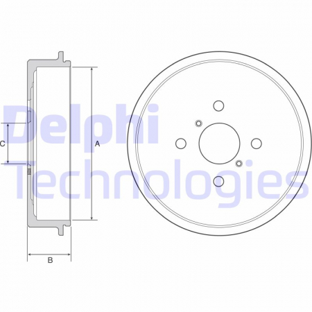 Piese auto aftermarket - TAMBUR FRANA DELPHI BF552