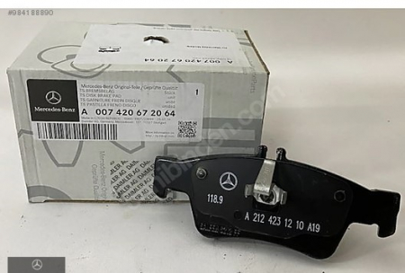 Piese auto OE - SET PLACUTE FRANA SPATE OE MERCEDES 0074206720