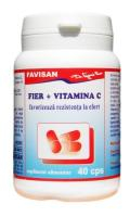 Fier + vitamina C 40 cps. Favisan [1]