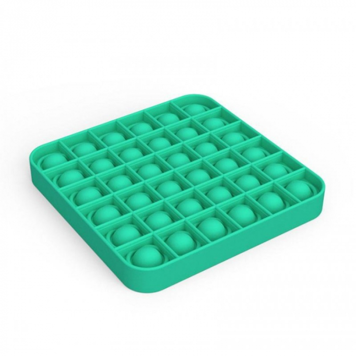 Jucărie senzorială POP IT culoare verde, formă pătrată [2]