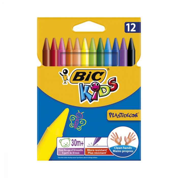 Set creioane cerate Plastidecor BIC kids 12 buc [1]