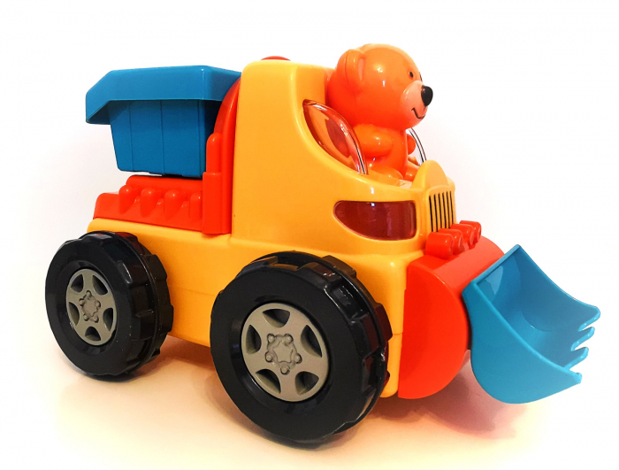 Jucărie ursuleţ in maşină tip basculantă, cu sunete şi lumini [1]