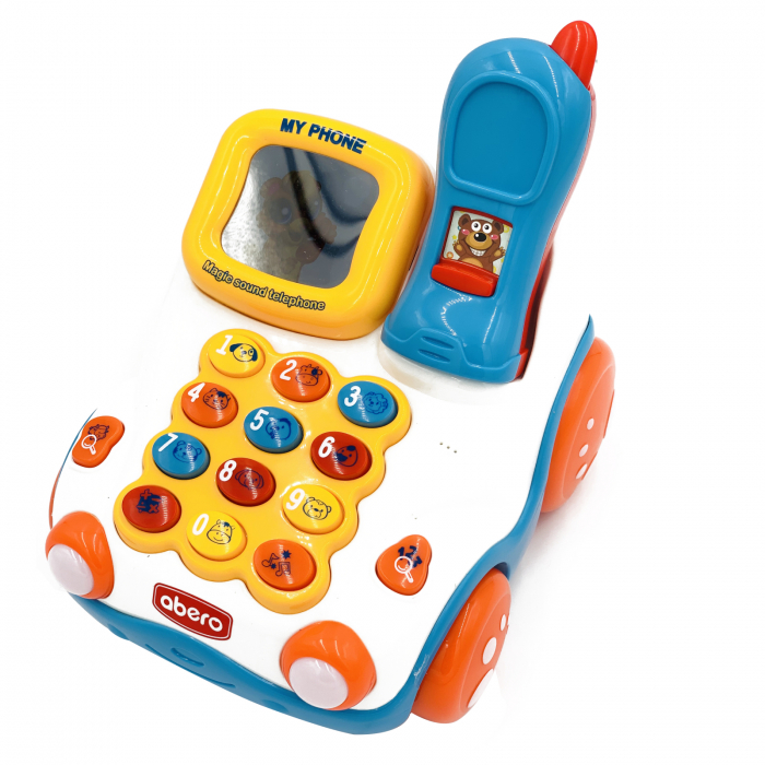 Jucărie interactivă telefon maşinuţă de tras cu sunete şi lumini Abero [2]